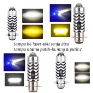 H6 laser led light blue twilight ac dc laser led light H6 laser 2 sides blue twilight LED H6 LASER M