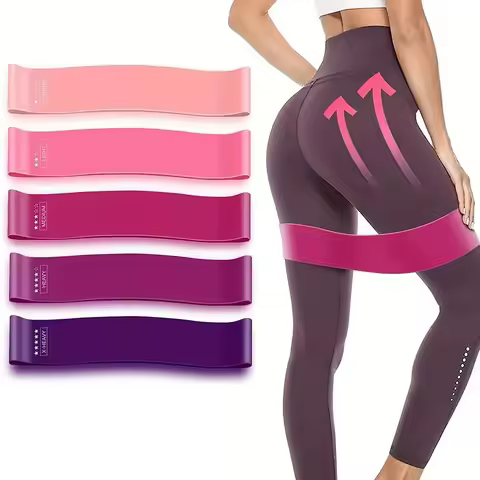 Tpe Yoga Resistance Band Fitness Elastic Band Squat Buttocks Assistance Equipment Stretching Exercis