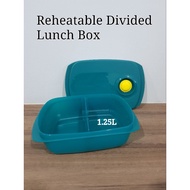 Tupperware Reheatable Divided Lunch Box 1.25L (1)Retail Price S$28.00