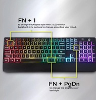 Keyboard Gaming Hp K120 Membrane Keyboard With Chocolate Keycaps Rgb Murah
