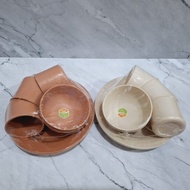 Plate, bowl, glass set, plastic plate set SYAFIRA