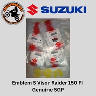 Emblem S Visor Raider 150 FI Genuine SGP