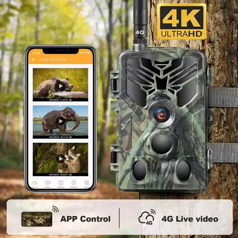 HC810PRO Wireless Trail Camera with Live Broadcast, Mobile Surveillance, Cloud Service, 4K, Wildlife