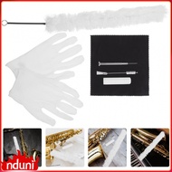 1 Set of  Flute Cleaning Brush Kit Saxophone Cleaning Cloth Premium Trombone Cleaning Care Kit,