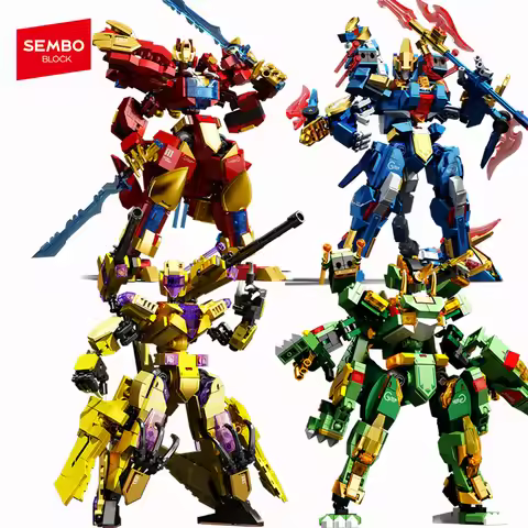 SEMBO BLOCK Mecha Series Building Blocks Battle Robots Model kits Kids Assembled Bricks Ornament Toy