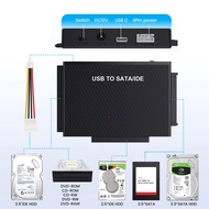 Lunmao USB 3.5 2.5นิ้วฮาร์ดดิสก์สายแปลงสัญญาณ Hdd/ SSD CD DVD ROM CD-RW 3in ฮาร์ดดิสก์ภายนอกตัวอ่าน 