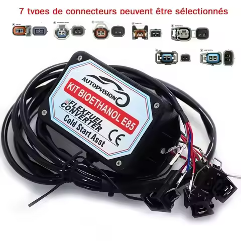 Ethanol Kit E85 4-Cylinder, 4Cyl E85 Conversion Kit Alternative Fuel to Ethanol with Cold Start, Bio