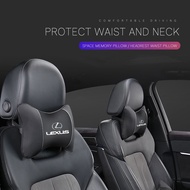 PU Leather Car Seat Headrest Neck Pillow For Lexus CT ES GS NX IS250 CT200h IS300h ES300h RX400h NX3
