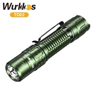Wurkkos TD02 powerful 2000LM spotlight tail switch 18650 battery 254m tactical flashlight