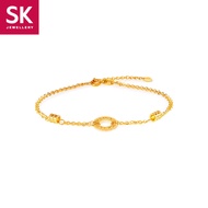 SK 916 Circle of Luck Gold Chain Bracelet