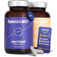 Cortisol Balance | Stress, & Longevity Biohacking. Day & Night Formula for Cortisol Balance and Anti
