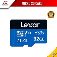 Lexar Memory Card 32GB MicroSDHC – Class 10 U3 V30 A1 | Reading Speed 100MB/s | 4K Micro SD Video Re