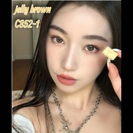 Jelly brown 15mm colored contact lens free case lens