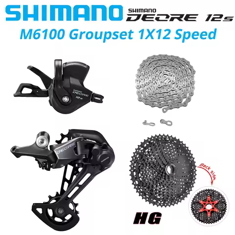 Shimano Deore M6100 1x12 Speed Derailleurs Groupset 12 Speed Right Shift Lever Dowel CN Chain RD Sun