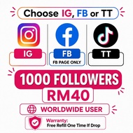 IG/Instagram FB/Facebook PAGE Followers AVAILABLE NOW