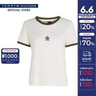 Tommy Hilfiger เสื้อยืดผู้หญิง รุ่น WW0WW39544 YBL - สีขาว