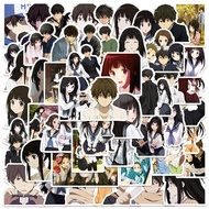 50-Piece Hyouka Oreki Houtarou Anime Waterproof Stickers for Laptop, Phone, Tablet & Luggage