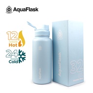 Aquaflask (18oz/22oz/32oz/40oz) Wide Mouth with Spout Lid Vacuum Insulated Drinking Water Aqua Flask