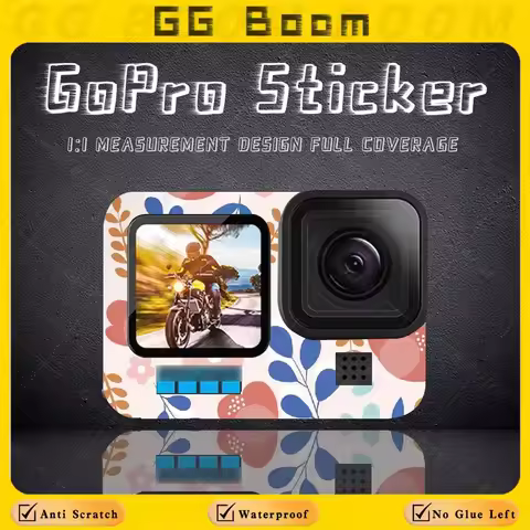 For GoPro Hero 12/11/10/9 Sports Camera Sticker Personalized Creative Protective Film Colorful Decal