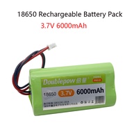 3.7V 6000mAh 18650 lithium battery 18650 Rechargeable ,18650 ,bluetooth speaker, amplifier,PH2.0 Plug