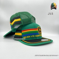 หมวก หมวกตาข่าย หมวกวินเทจ โลโก้ JOHN DEERE Snapback หมวกHIPHOP หมวกแฟชั่น หมวกเต็มใบ หมวกแก๊ปผู้ชาย