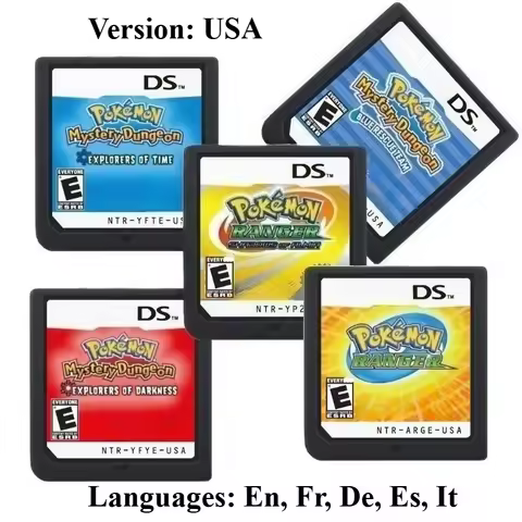 DS Game Cartridge, Video Game Console Cartridge,Pokémon Mystery Dungeon Series， Explorers of Time，Ra