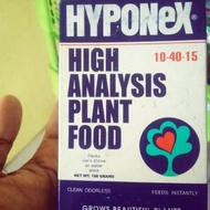 PROMO- - PUPUK KIMIA NPK BUAH BUNGA HYPONEX 10-40-15 100 GRAM - -NAJENDRASTORE7