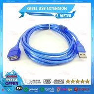 USB Extender Cable Extension/ 3m 3 Meter/ 300CM/ - USB Male to Female Extension Good Quality!!