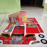 STIKER MINIATUR TRUK OLENG TRENDING TOPIC 30 CM