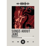 Poster Maroon 5 album Songs About Jane With Song Barcode, Music