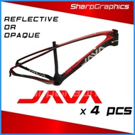 ஐ △ Java Keysto Bike Brand Sticker Decal