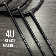 🌟MAXBOLT🌟 【BLACK】 (4U) BADMINTON RACKET / RAKET BADMINTON (100% ORIGINAL) (MAX 30LBS)