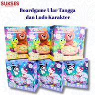 R-MNN Cute character snake ladder and ludo game board