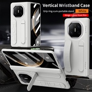 Huawei Mate X6 Hand Strap CaseBuilt-in Screen ProtectorKickstandHinge Protection Case for Huawei Mat