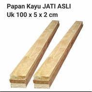 Teak wood board 100x5x2cm