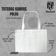 FACKTA Plain canvas tote bag landscape type | Landscape canvas tote bag | Plain canvas tote bag | Th
