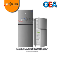 KULKAS GEA 2 PINTU G2HD267 267 LITER GEA G2HD-267 FRIDGE FREEZER || MEDAN FREE ONGKIR