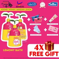 [4 FREEGIFT] HOONEYMOMMY Lemony Bath Lemon Honeymommy Baby Mandian Head to toe Body Wash Shower Gel 