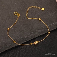 Student Chopin Pearl Golden Light Gold Fujia AU750 Fashionable Women Style Anklet Small Waist Mini 1