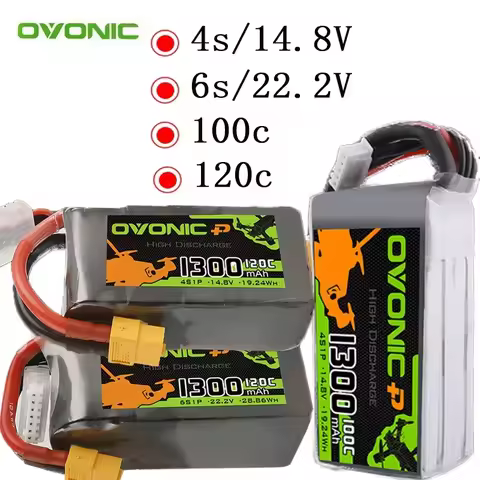 NWE 4S/6S 14.8V/22.2V 1300mAh 100C/120C LiPo Battery For RC Helicopter Quadcopter FPV Racing Drone P