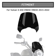 Motorcycle Windshield Windscreen Headlight Wind Deflector for Kawasaki Vulcan 650 S650 VN650 EN650 2