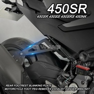 For CFMOTO 450SR 450SS 450SRS 450NK Rear Footrest Blanking Plate 450 SR SS NK Motorcycle Foot Peg Re