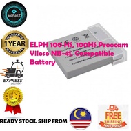 ELPH 100 HS, 100HS Proocam Viloso NB-4L Compatible Battery