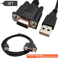 RS232 female serial cable DB9 female to USB cable 232 COM port USB to RS232 serial cable, 1.8m