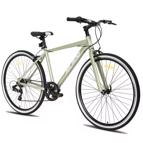 Hiland men's and women's hybrid bikes, Aluminum frame, 700C wheels, city commuter bike, Shimano driv