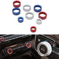 Car Air Condition Knob Audio Volume Control Button Decoration Ring Cover for BMW X1 F48 2016-2021 Ac