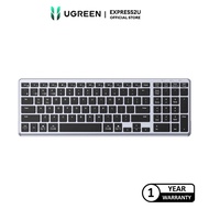 UGREEN DUAL MODE W/L 2.4G + BT 5.0 ULTRA SLIM KEYBOARD (GREY)