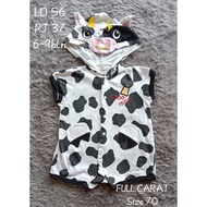 Cow animal motif Romper aged 6-9 months FULL CARAT thrf
