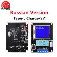 Penguji Transistor GM328 GM328A Baharu, Meter Kapasitans Diod LCR, Meter Voltan Frekuensi ESR, Kit D
