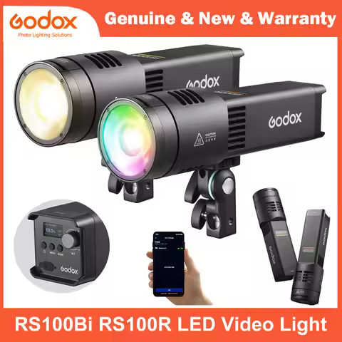 Godox RS100Bi RS100R 100W Portable LED Video Light RGB Bi-Color APP Control Photography Fill Light f